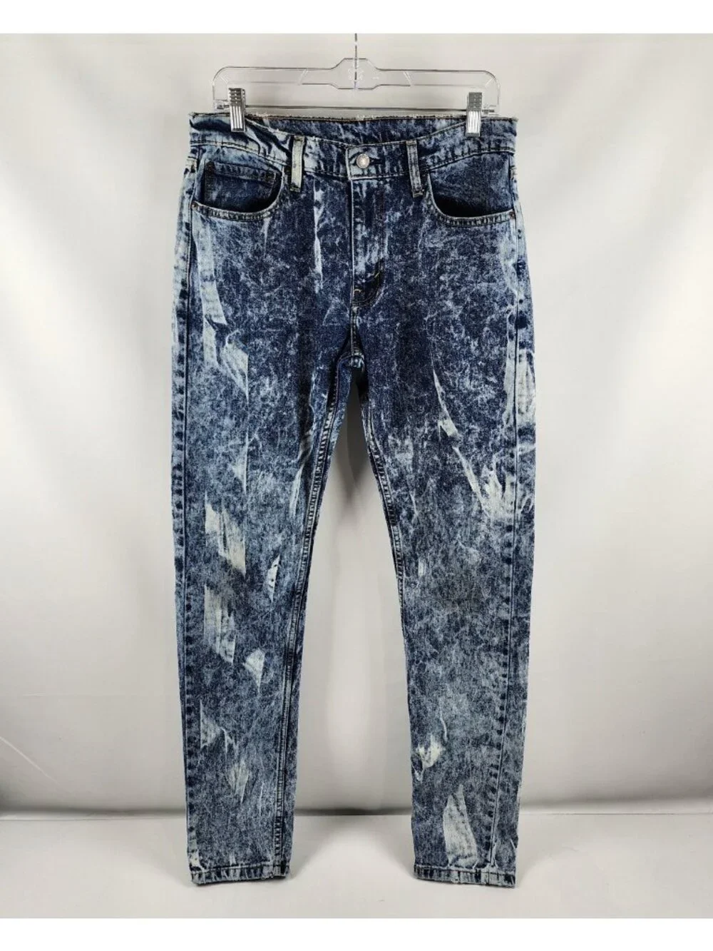 Levis Jeans Mens 32x32 Blue 512 Vintage Stone Wash Tapered Denim